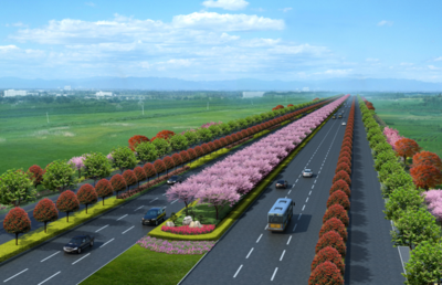 新機場大道景觀綠化工程正式開工，打造城市生態(tài)迎賓新走廊